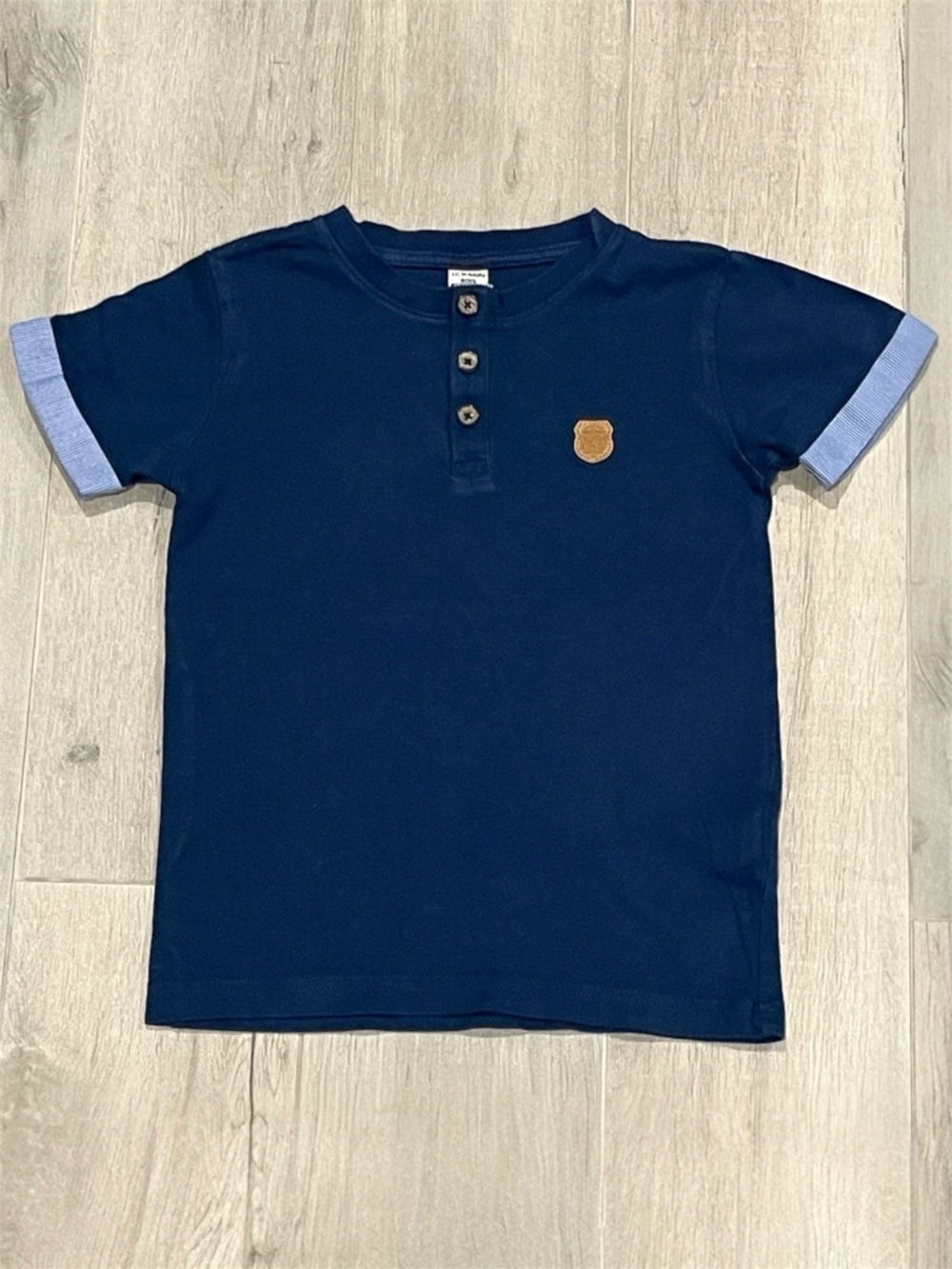 LC Waikiki Navy Blue Kids Shirt with Buttons Size 5-6Y 110-116cm